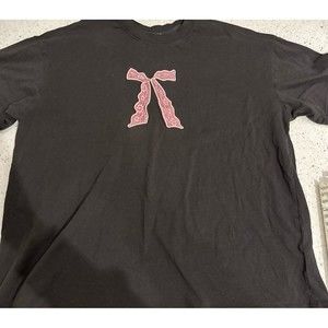 Cotton on bow black cropped boxy tee